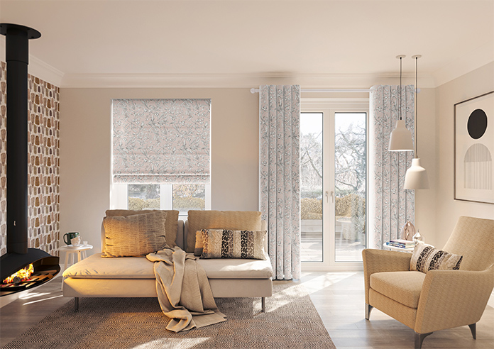 Aviary Velvet, Serenity - Roman Blind - Image 8